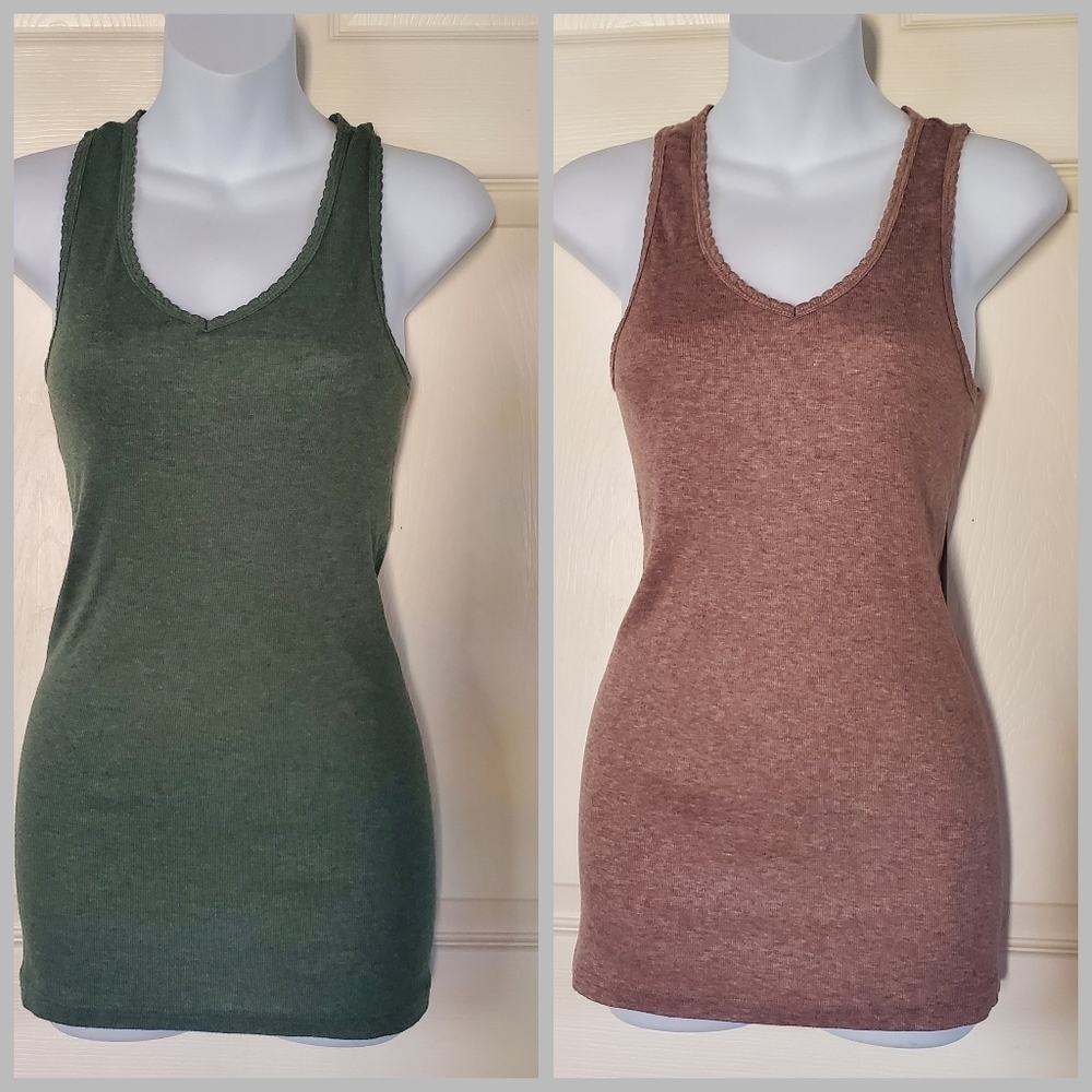 Pullover Sleeveless Tank Top Y2K Fitted Preppy Longline Scoop Neck Shimmery